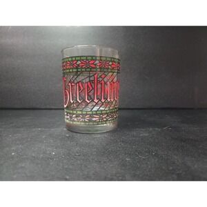 Houze Seasons Greetings‎ Glass, Stained Glass Replacement Glass, Winter Decor